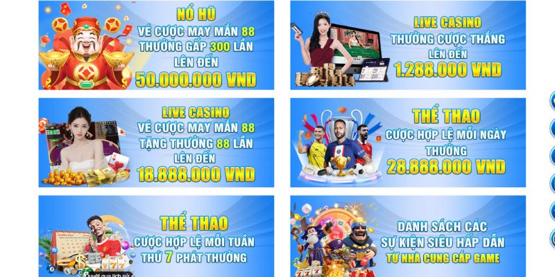 Tổng hợp khuyễn mãi Vipwin