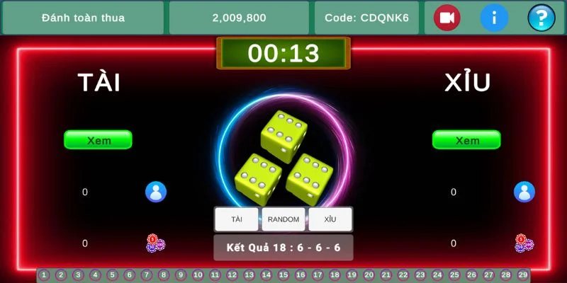 Quy tắc chọn cửa cược trong game Tài Xỉu Vipwin